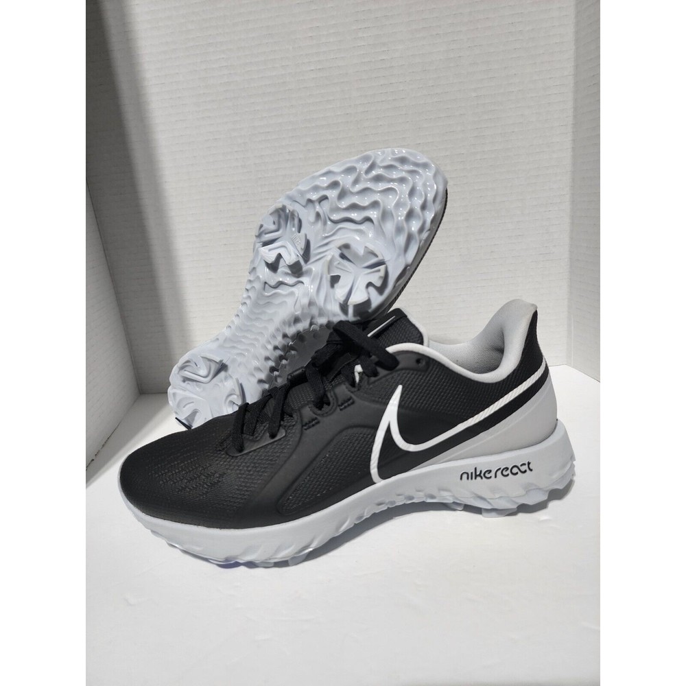 Nike Men's React Infinity Pro Golf Shoes Cleats 'Black Grey' CT6620-004 Size 8.5